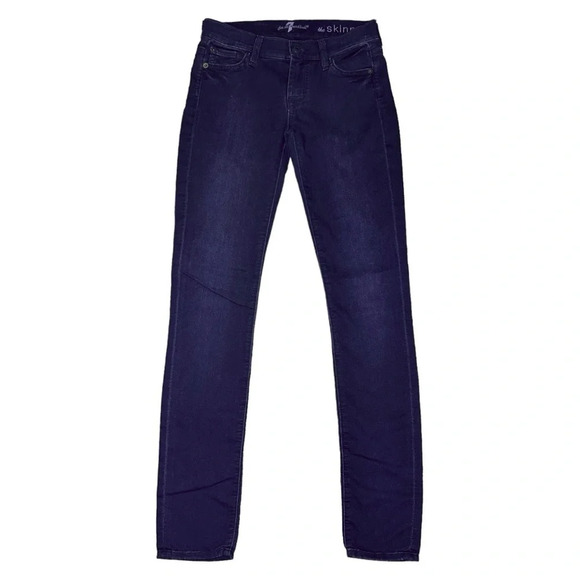 7 For All Mankind Denim - 7 For All Mankind Women’s The Skinny Low-rise Jean Size 25
